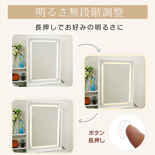 LEDライト付き ドレッサー チェア セット ドレッサーテーブル 収納