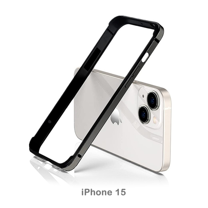 arc iPhone16promax シルバー メタル バンパーフレーム iPhone 16 / 16 Plus 用 ] アルミ・マットシルバー バンパー ケース