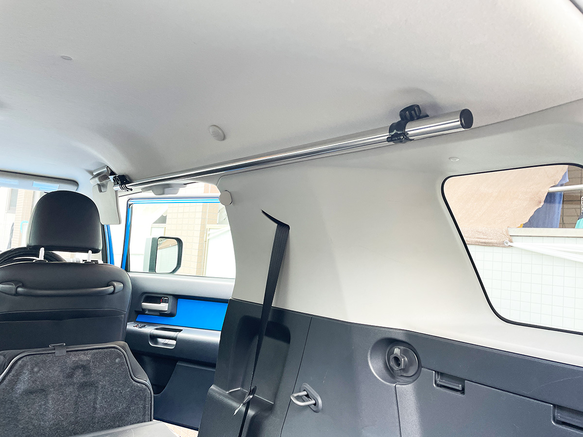 NKC］FJクルーザー専用 サイドバー 左右2本セット 車内ラック