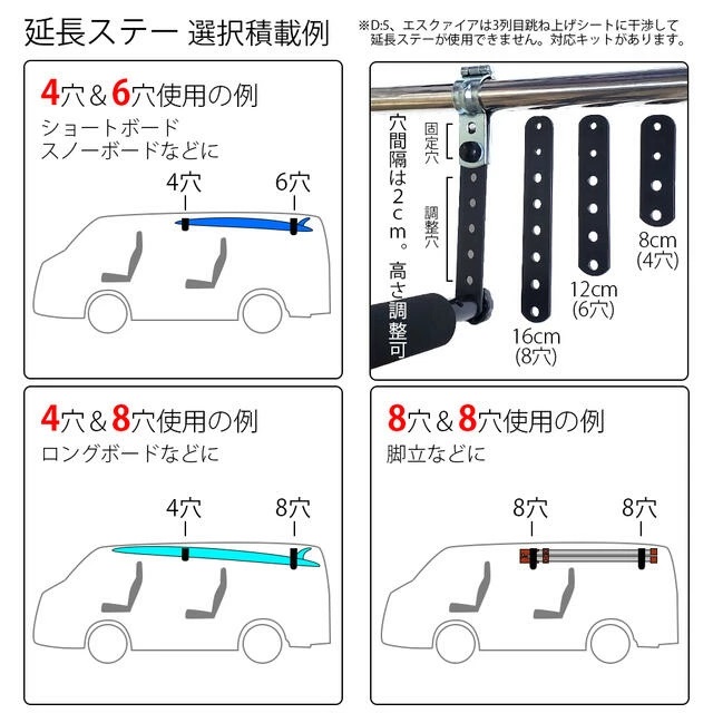 NAMINORIKOZOU ウェイク サイドバー&スライドバー2本セット 