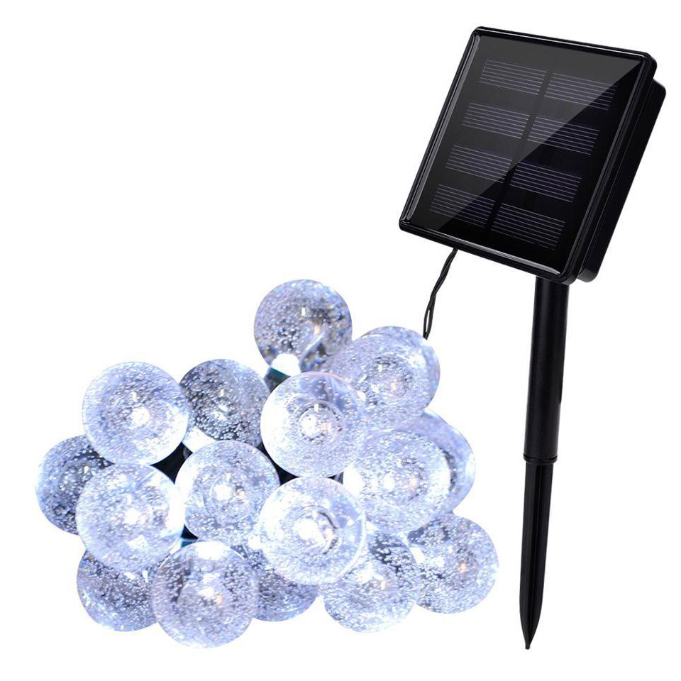 ソーラーランプ 5M 10M 10 20 50 LED 水晶玉 点滅ライト 屋外 クリスマス 庭 装飾｜nkp-sutoa｜03