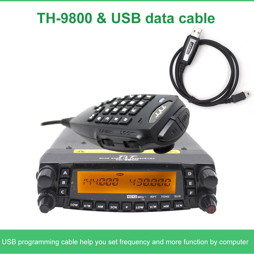 Tyt-walkie-talkie TH-9800 Plus 50W クアッドバンド29 50 144 430mhz デュアルディスプレイ ビスチェth9800｜nkp-sutoa｜03