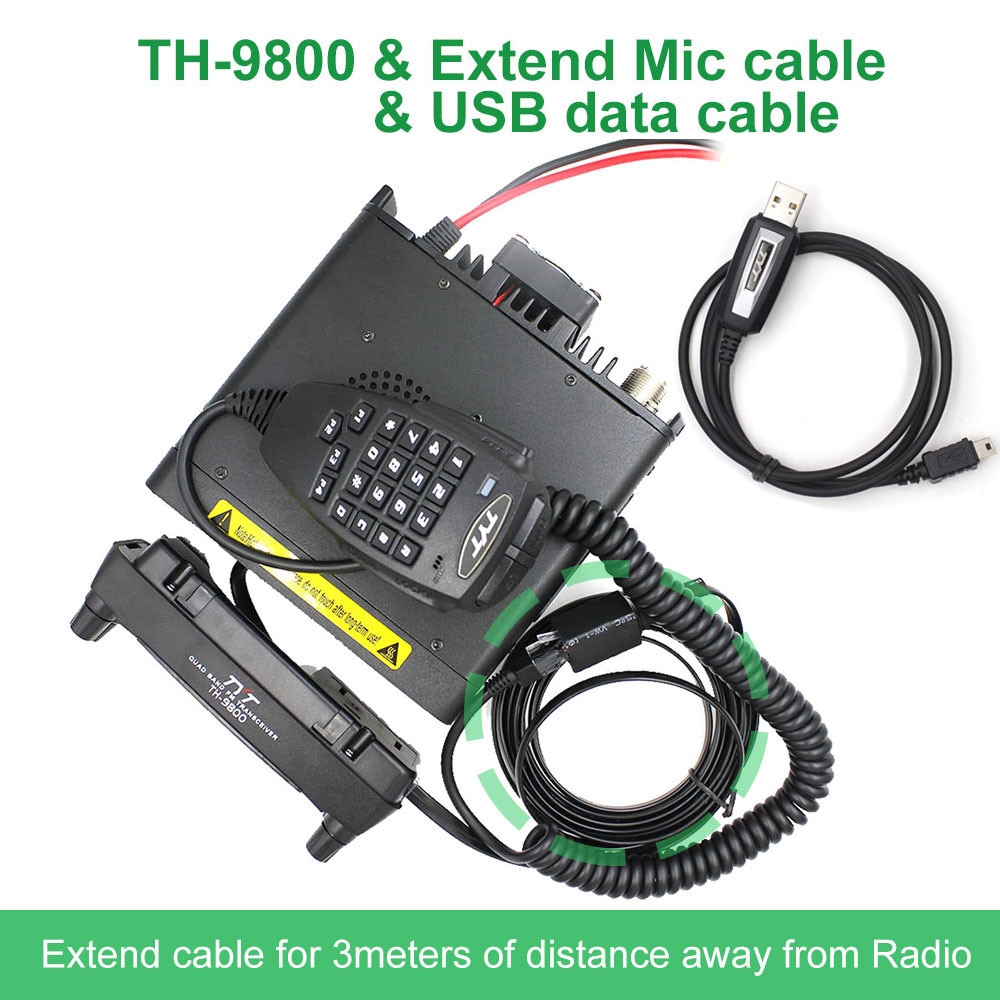 Tyt-walkie-talkie TH-9800 Plus 50W クアッドバンド29 50 144 430mhz デュアルディスプレイ ビスチェth9800｜nkp-sutoa｜05