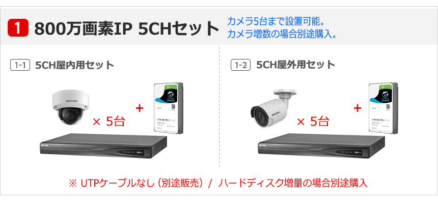 HIKVISION][IP-8M] 防犯カメラ 監視カメラ 屋外 屋内 4K UHD 5ch 8POE