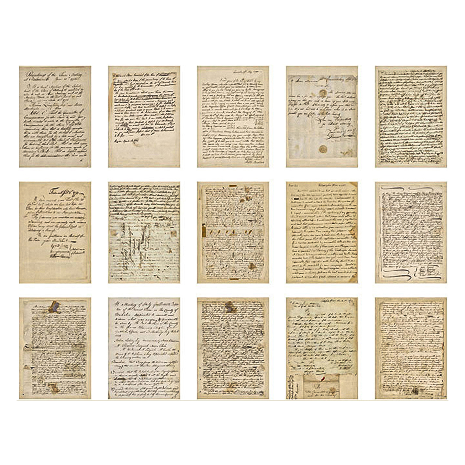 ジャンクジャーナル 紙素材 30枚セット 15×2 大判サイズ 14×20cm 日記