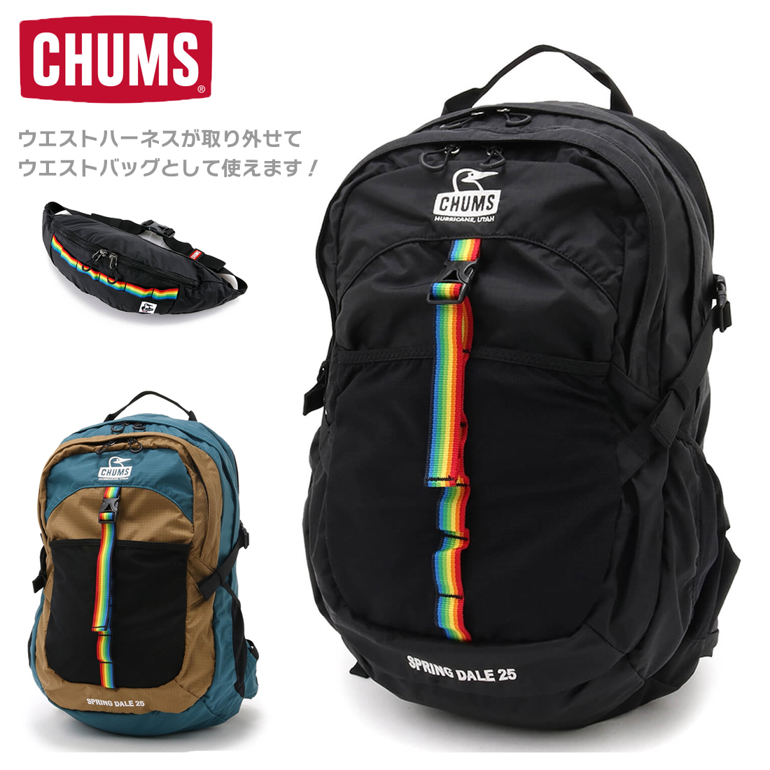 CHUMS チャムス Spring Dale（25L）スプリングデール25 バックパック  