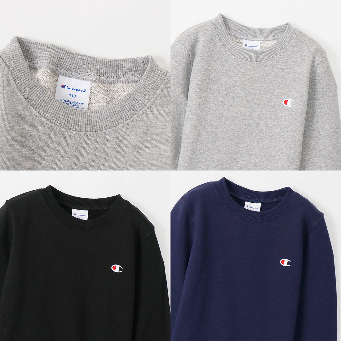 Champion チャンピオン 定番クルーネックシャツ（100cm 110cm 120cm 130cm 140cm 150cm 160cm） スウェット  トレーナー 無地 メール便不可 CK-T001 2023春夏 : ck-t001 : Noa Department Store - 通販 -  Yahoo!ショッピング