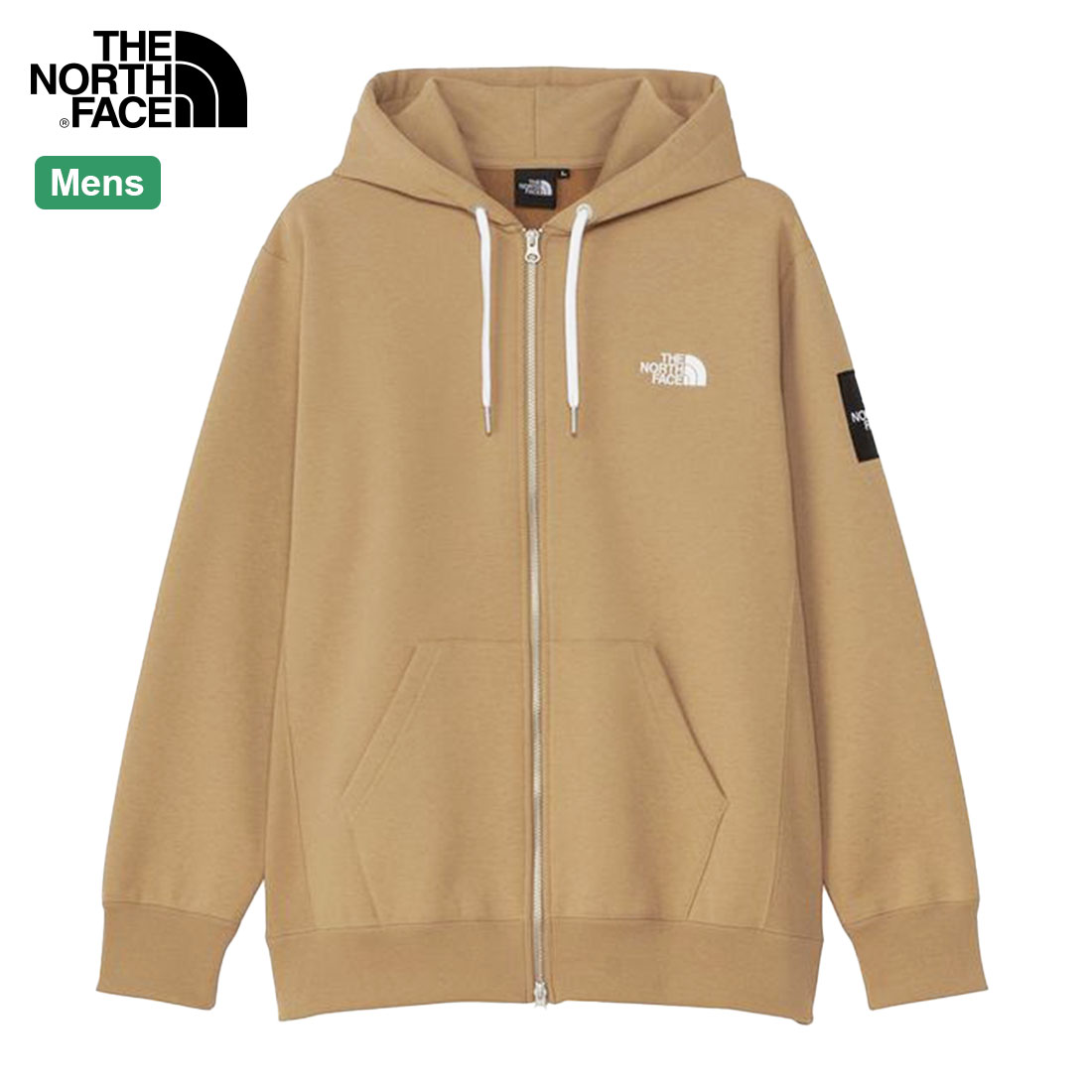 ノースフェイス THE NORTH FACE メンズ スクエアフルジップパーカー（S M L XL）裏起毛 ユニセックス メンズ レディース パーカー 羽織り メール便不可 NT62349