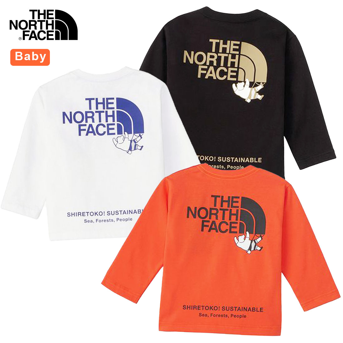 国内正規品 ノースフェイス THE NORTH FACE ベビー L/S シレトコ トコTシャツ 24FW（80cm 90cm）知床トコさん  長袖Tシャツ トップス NTB82332ST : ntb82332st : Noa Department Store - 通販 -  Yahoo!ショッピング