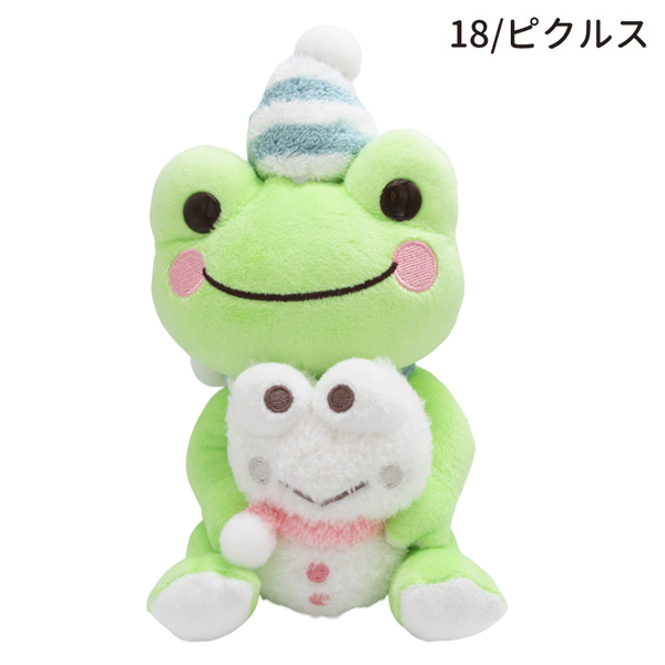 204301-18 けろけろけろっぴ×かえるのピクルス 雪だるま ぬいぐるみ S