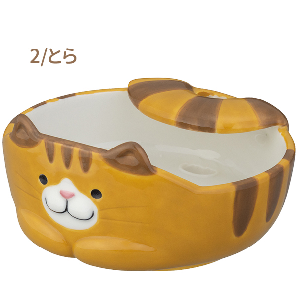 DECOLE（デコレ） MG-16091-92 猫のお玉ホルダー 陶製 キッチン 食器