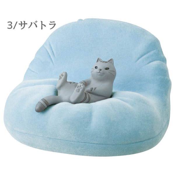 SN-35741-43 DECOLE 「くつろぎねこスマホスタンド」デコレ シロ SN-35741-43 DECOLE 「くつろぎねこスマホスタンド」デコレ シロ