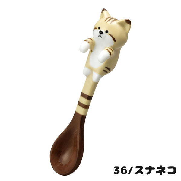 WL-28534-36「わいるどスプーン」わいるどにゃんず DECOLE デコレ 食器 台所 陶製 キッチン 装飾  :WL-28534-36:のあのはこぶね - 通販 - Yahoo!ショッピング