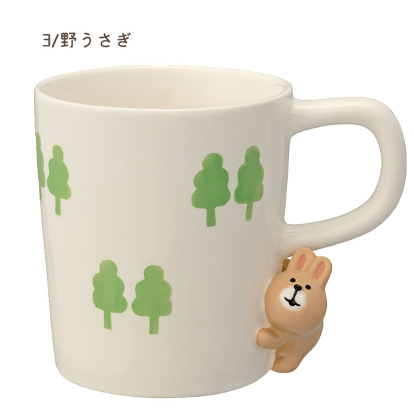 ZCB-47361-3「のぞき見マグ」パン好きパンダ 旅猫 野うさぎ デコレ concombre コンコンブル nozokimi mug cup 食器 台所 キッチン 用品 飲料 飾り 予約6/下｜noahs-ark｜04