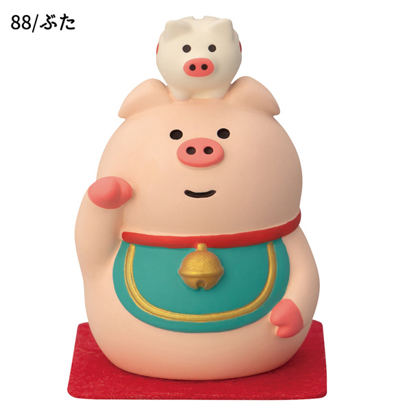 DECOLE（デコレ） ZCB-95888-89「のせのせ招き ぶた・かえる」福もの屋