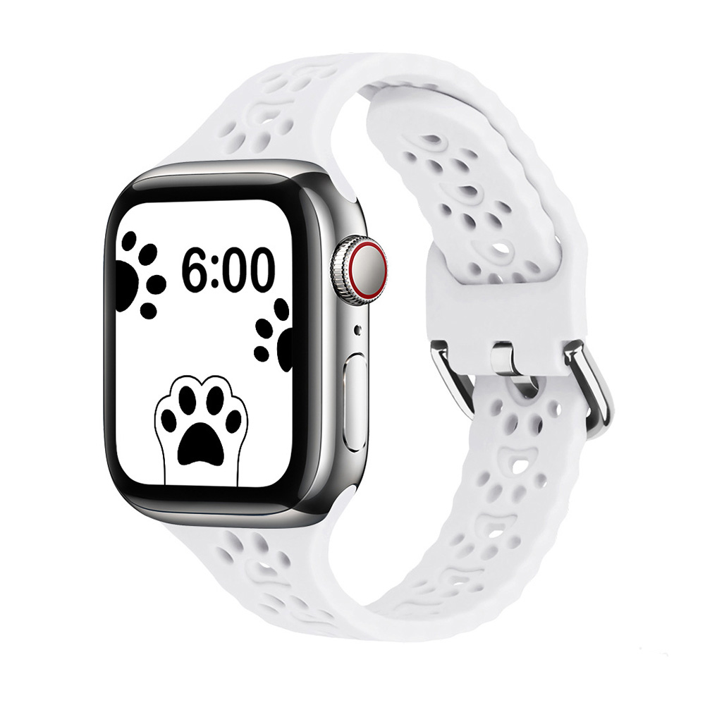 Apple - 白猫 アップルウォッチ バンド 猫 アップルウォッチ9 41mm 45mm 女性 44mm
