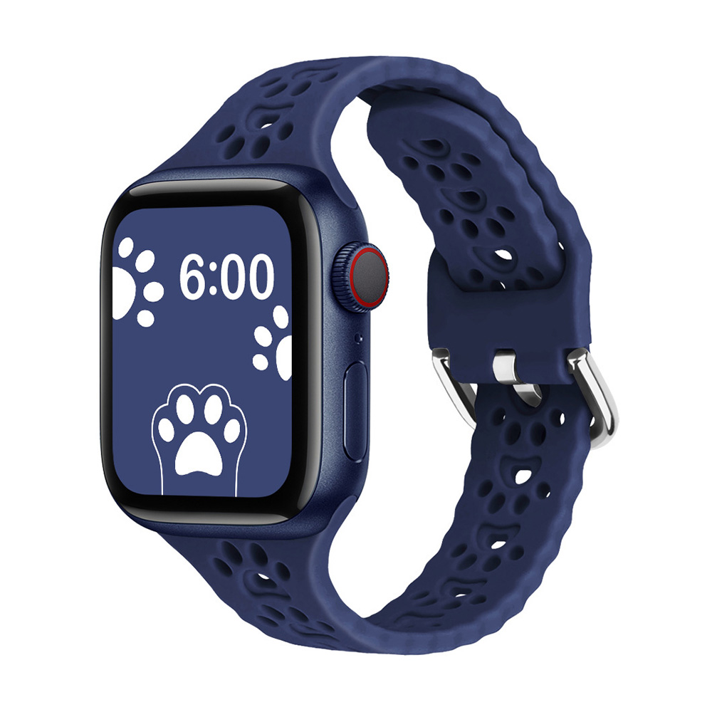 アップルウォッチ バンド 猫 アップルウォッチ9 41mm 45mm 女性 44mm 肉球 猫好き 40mm apple watch se 9 ベルト シリコン シンプル 可愛い ソフト｜nobistar｜05