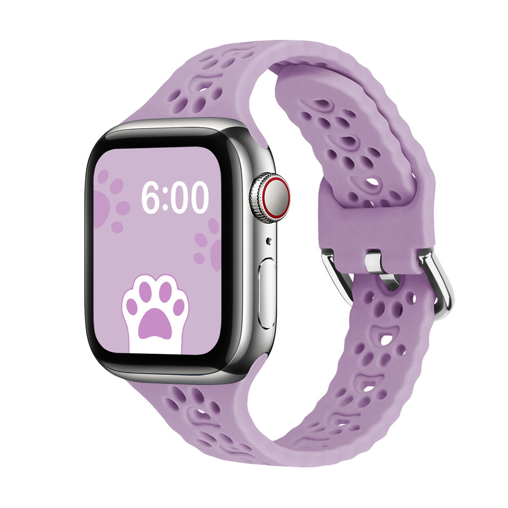 アップルウォッチ バンド 猫 アップルウォッチ9 41mm 45mm 女性 44mm 肉球 猫好き 40mm apple watch se 9 ベルト シリコン シンプル 可愛い ソフト｜nobistar｜11