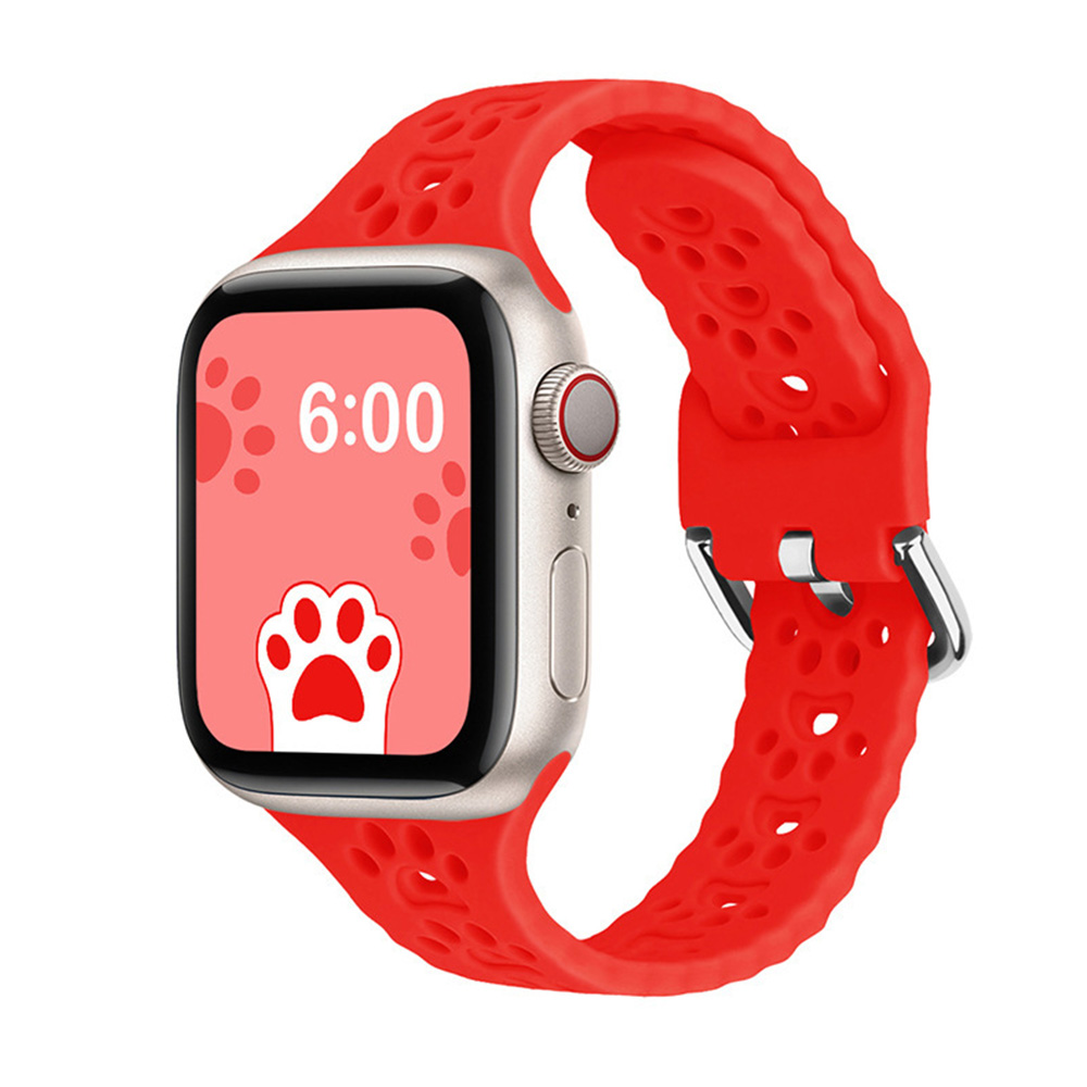 アップルウォッチ バンド 猫 アップルウォッチ9 41mm 45mm 女性 44mm 肉球 猫好き 40mm apple watch se 9 ベルト シリコン シンプル 可愛い ソフト｜nobistar｜12