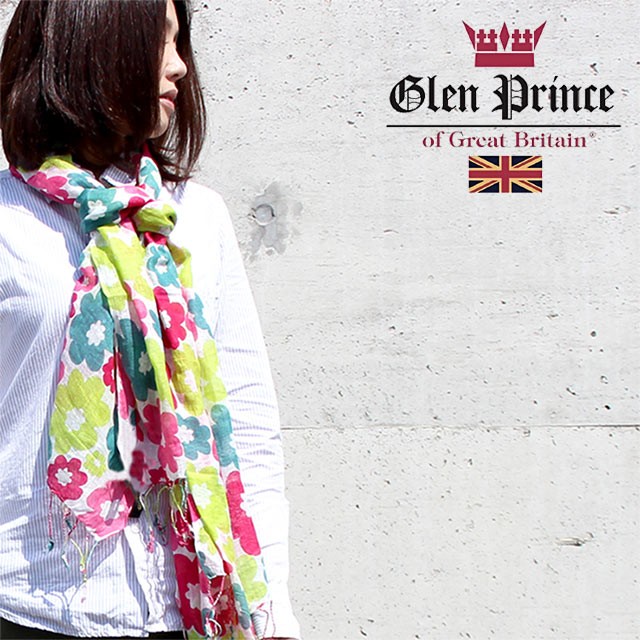 Glen Prince アウトレット Glen ストール ポップで可愛らしい色合いの 