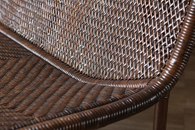 サンフラワーラタン 手編み カウチソファ C116KA W160×D60×H75 厳選