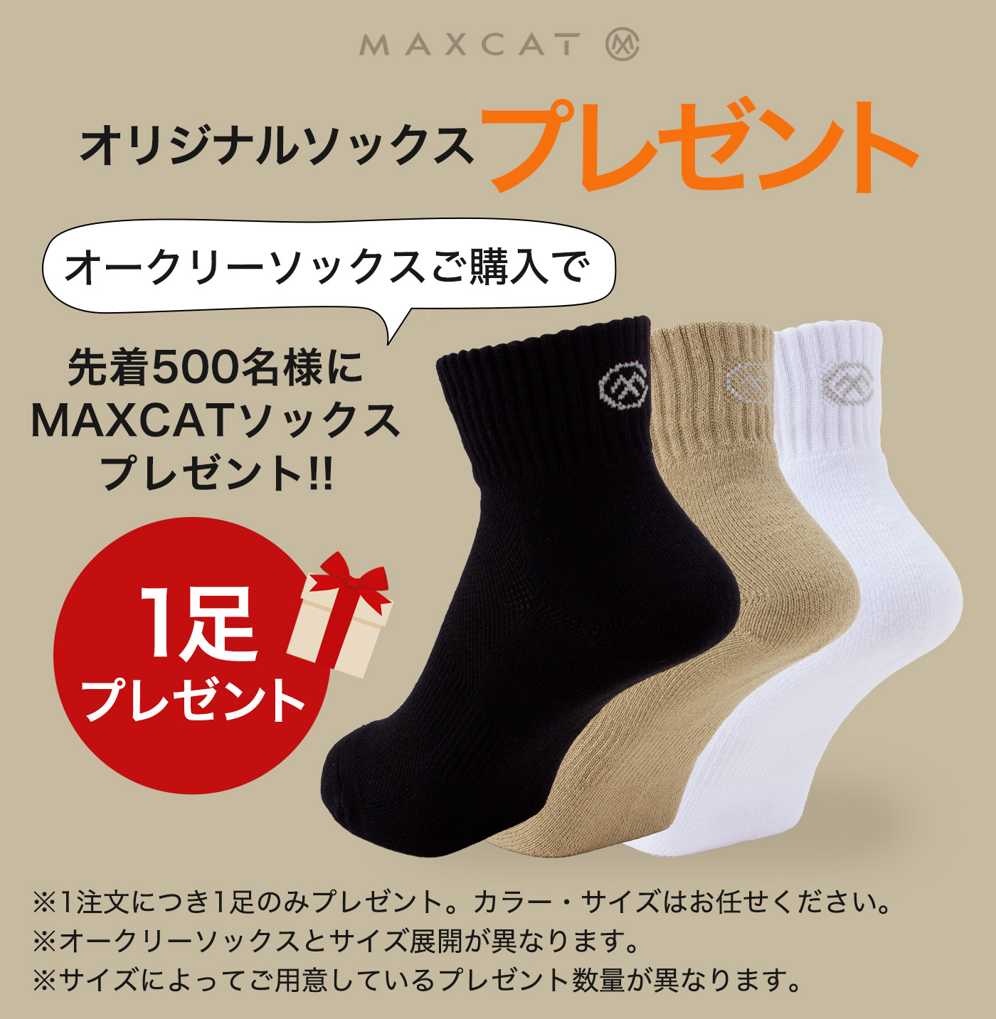 オリジナルソックスプレゼント