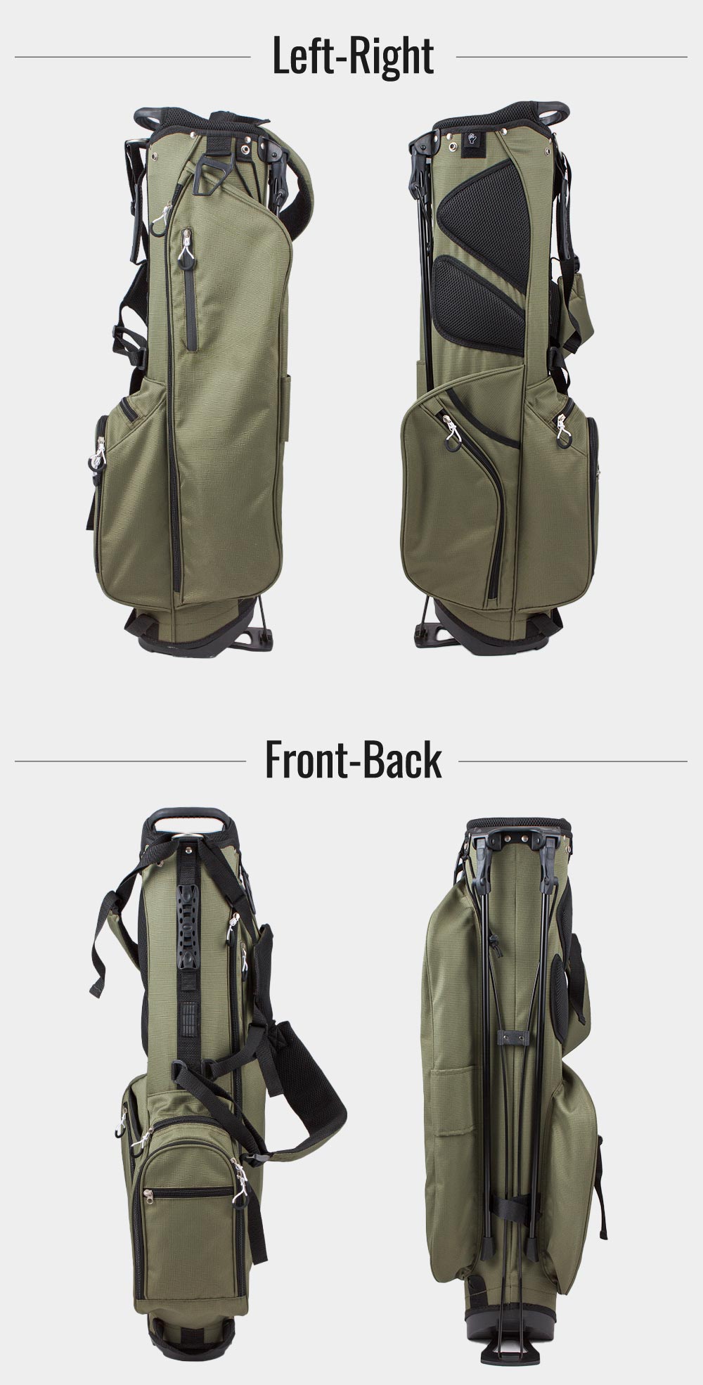 マックスキャットキャディバッグ全面横面