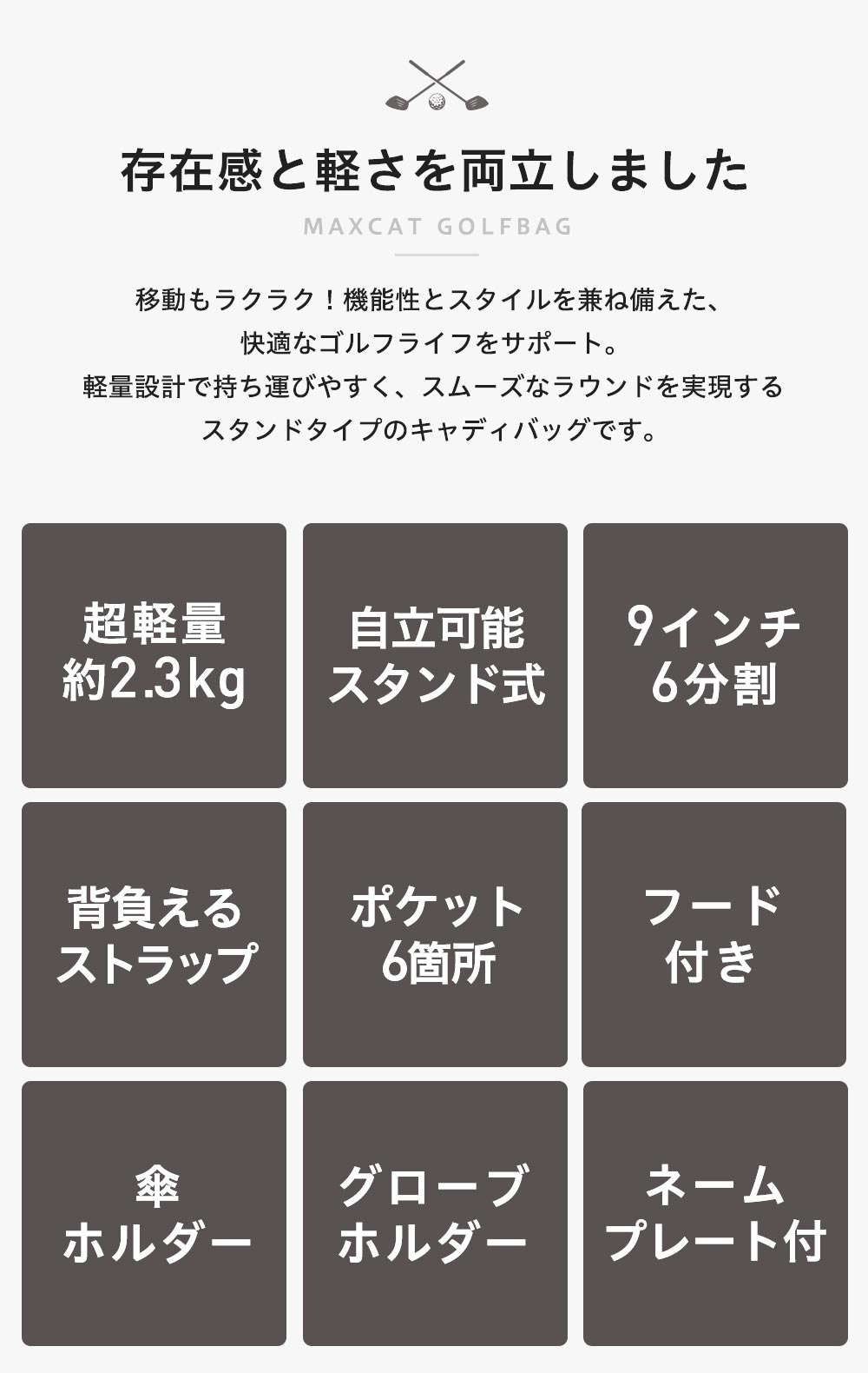 存在感と軽さを両立しました