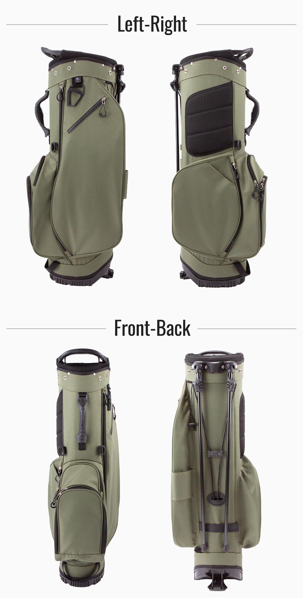 マックスキャットキャディバッグ前面横面