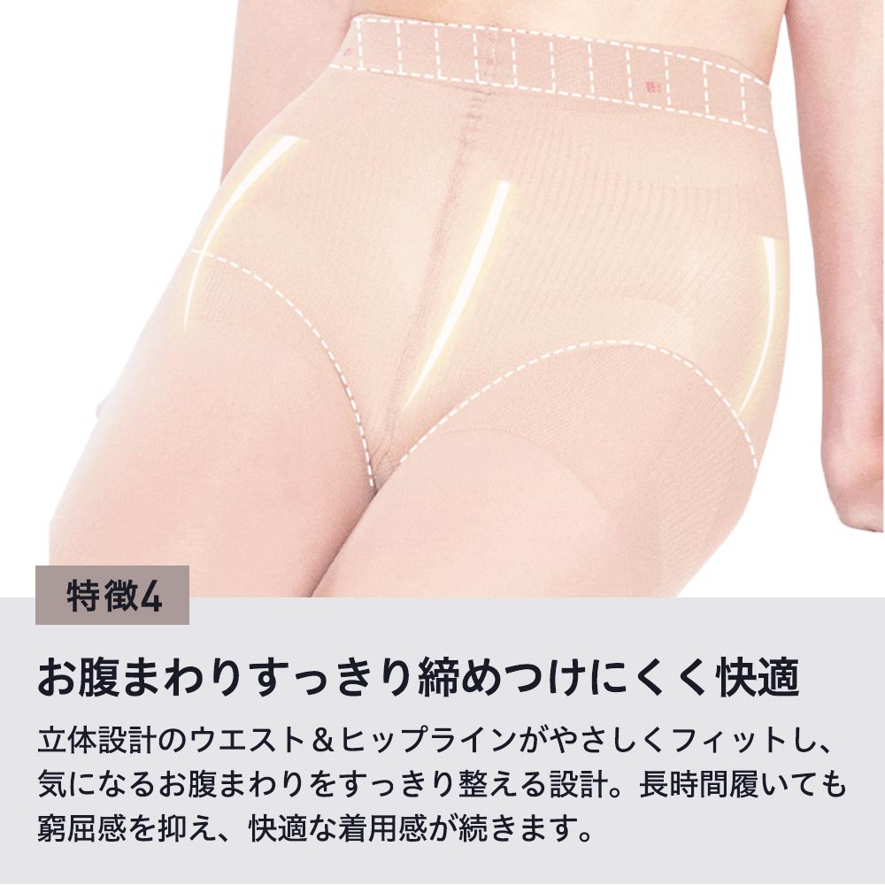 トレンカタイプと足裏滑り止め付きタイプ