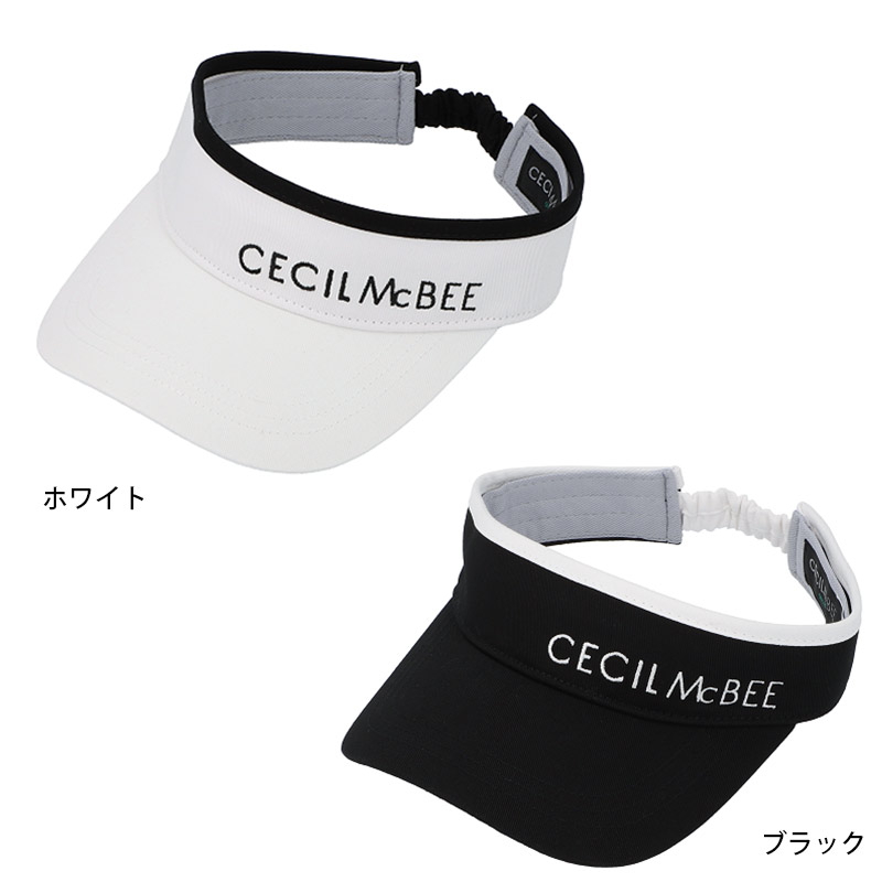 セシルマクビー ゴルフ ロゴバイザー レディース CECIL McBEE