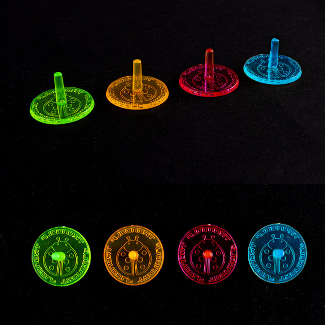 ゴルフ マーカー 離れても良く見える ピンタイプ TRONGOLF 4個入り