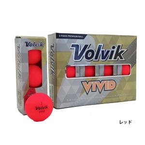 ボルビック Volvik VIVID ゴルフボール １ダース ゴルフ ボール 3ピース構造 マットカ...