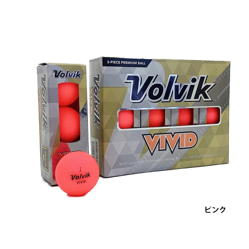 ボルビック Volvik VIVID ゴルフボール １ダース ゴルフ ボール 3