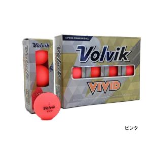 ボルビック Volvik VIVID ゴルフボール １ダース ゴルフ ボール 3ピース構造 マットカ...