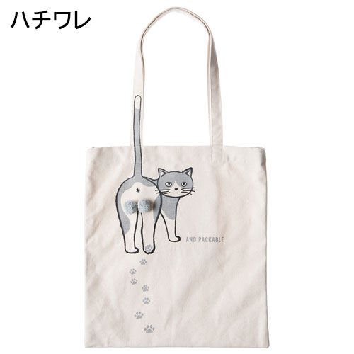 TECHNO PRIME メール便送料無料 ニャンタマトートバッグ A4 35×38cm 猫