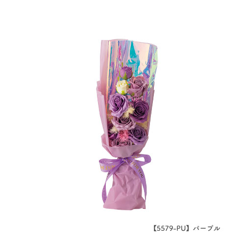 5579-]ロングソープフラワーブーケ 母の日 誕生日 入学 卒業 先生 成人