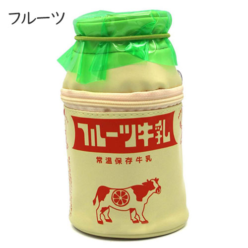 メール便送料無料】みみちゃん堂 牛乳瓶ポーチ ペンケース かわいい