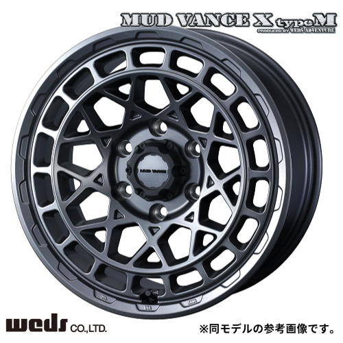 14�C���` �E�F�b�Y MUDVANCE X TYPE M�z�C�[��4�{�Z�b�g�y���������z �V�i 14X4.5J�i+45) 4/100 MAT GUNMETALLICweds �i��0041576