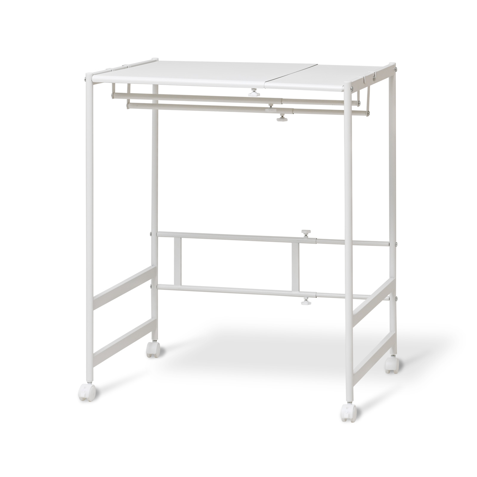 moca company Flet 伸縮ダブルハンガーラック 押入れ収納 ラック