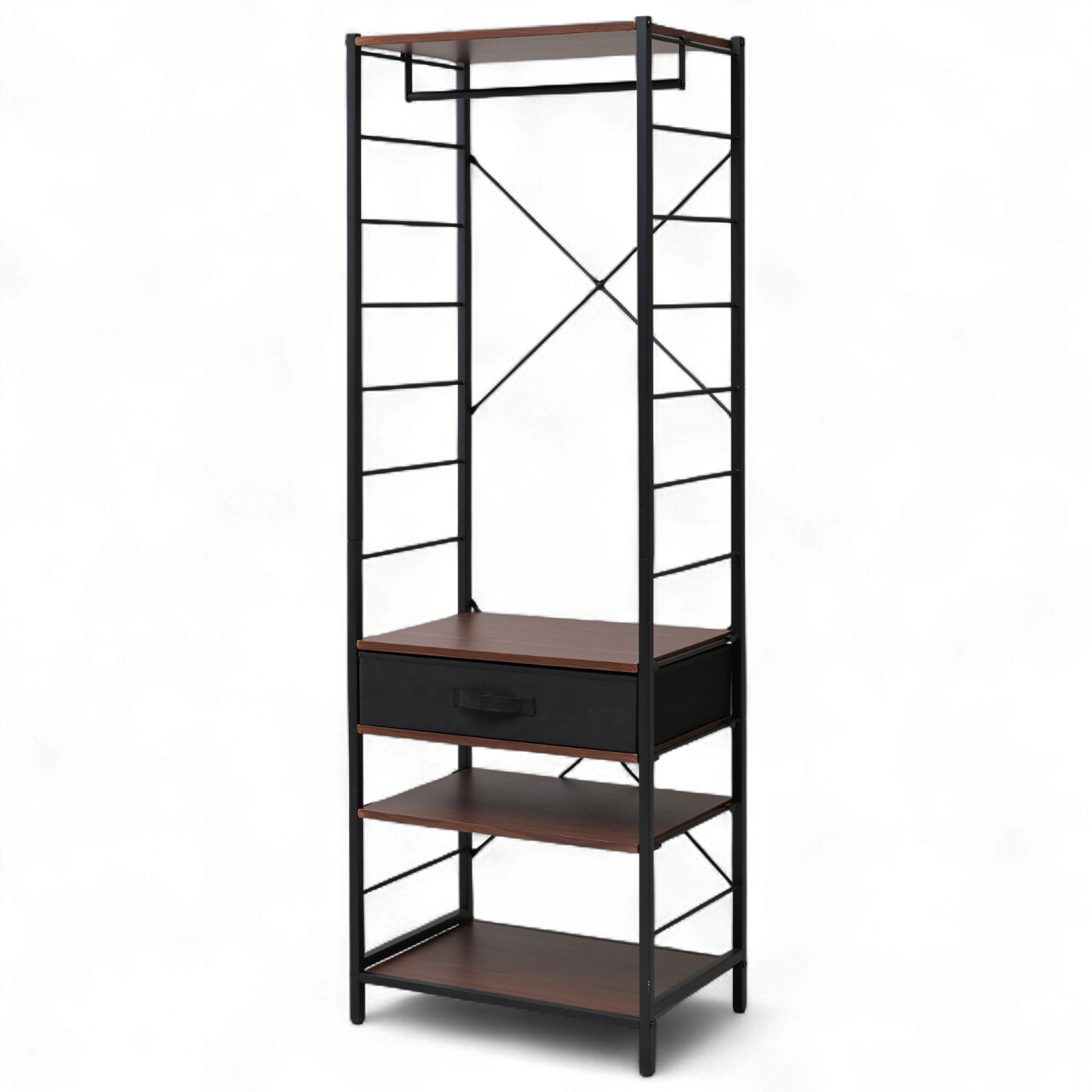 moca company Moduladder 引き出し付き 棚付き ハンガーラック スリム