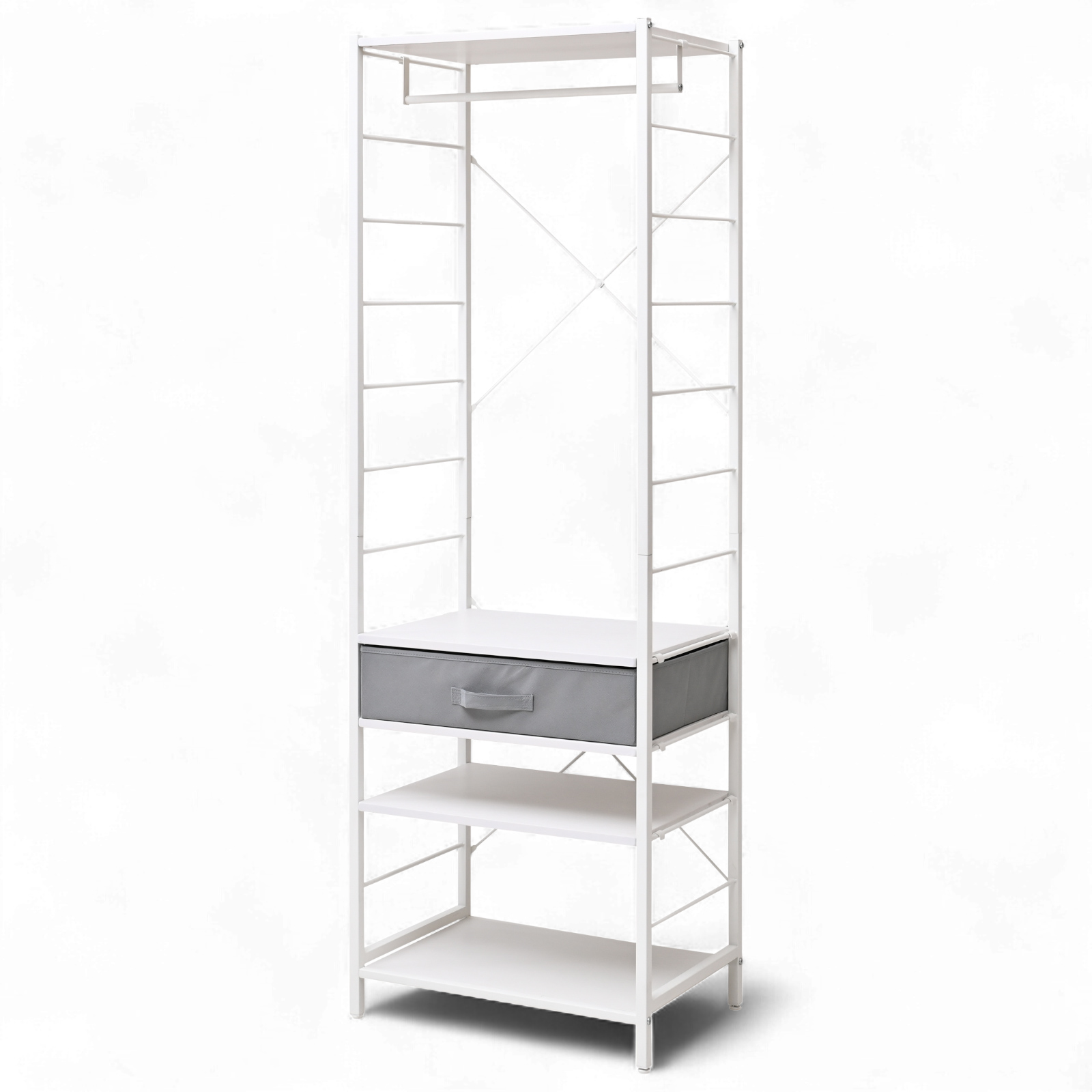 moca company Moduladder 引き出し付き 棚付き ハンガーラック スリム moca company Moduladder 引き出し付き 棚付き ハンガーラック スリム