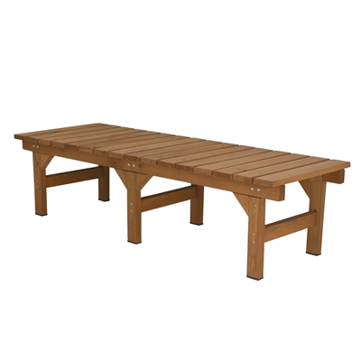 天然木 ガーデンベンチ 縁台 155×55 / 木製ベンチ コンパクト 縁側