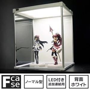 (増設用) LED コレクションケース （LED追加タイプ・背面ホワイト） アクリルケース フィギュアケース ショーケース :FCLT 450345W5:noconoco・キッチン