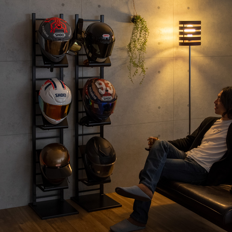 追加用フック バイク ヘルメットスタンド ハンガーラック アイアン