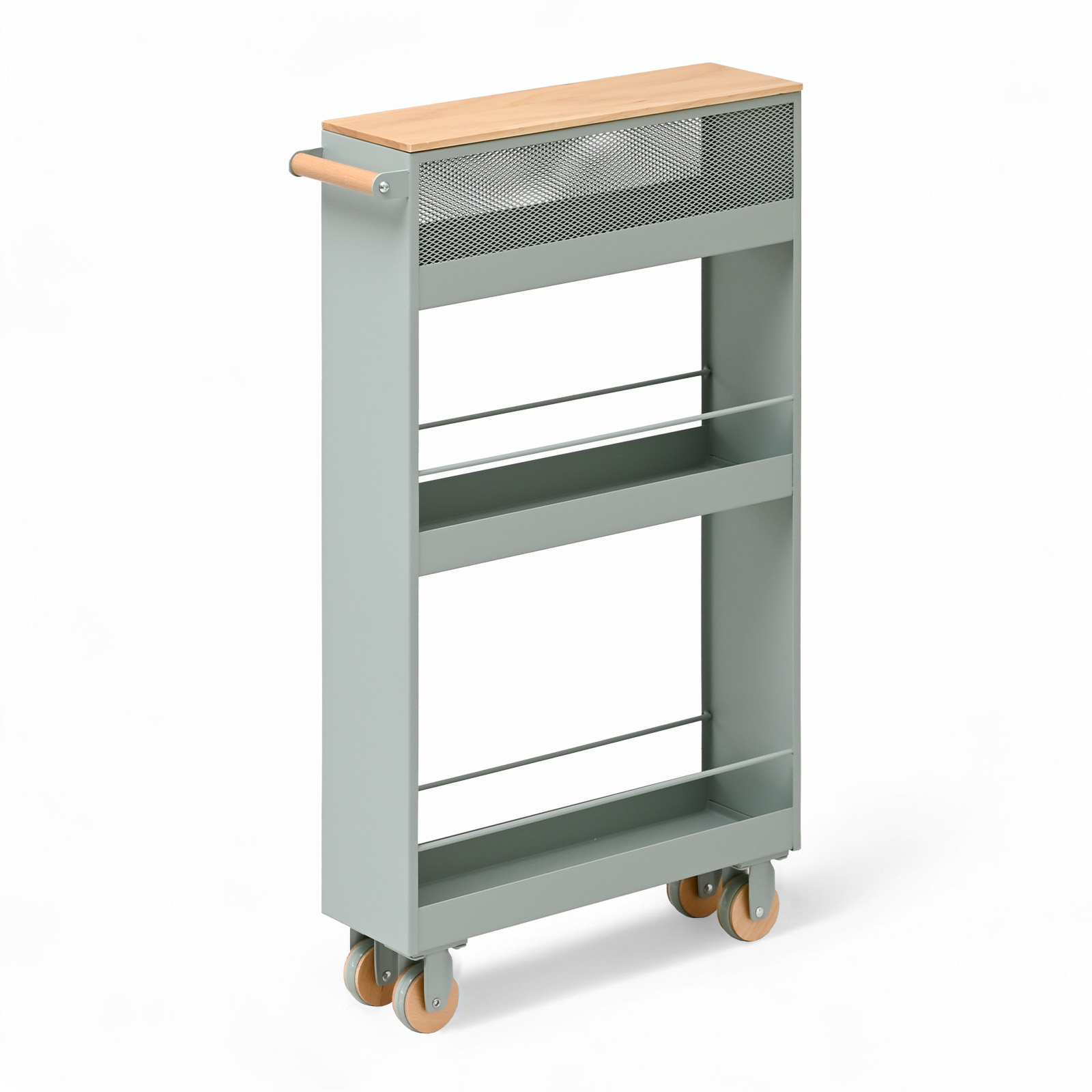 moca company Charm 隙間キッチンワゴン 幅13cm すきま収納 スリム設計