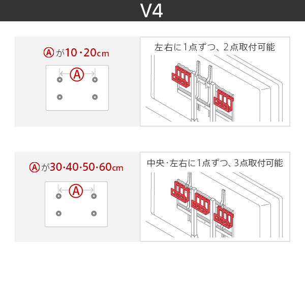 WALL[ウォール]テレビスタンドV2・V3・anataIRO専用 HDDホルダー