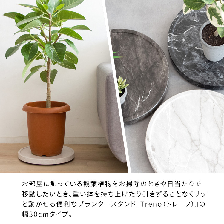 キャスター付き プランタースタンド 丸型 幅30 プランター台 ミニ 鉢