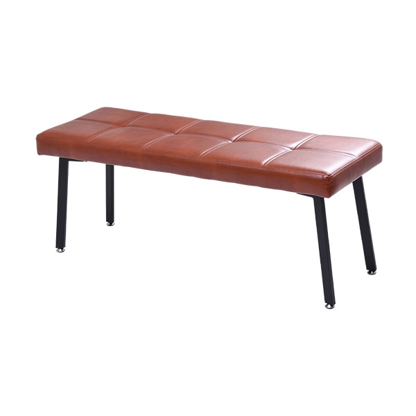 高級感あるレザー調 ダイニングベンチ ダイニングチェア 2人掛け