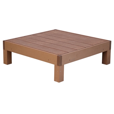 腐らない 人工木材 ウッドデッキ 90×90 1台 / DIY キット 樹脂 縁台